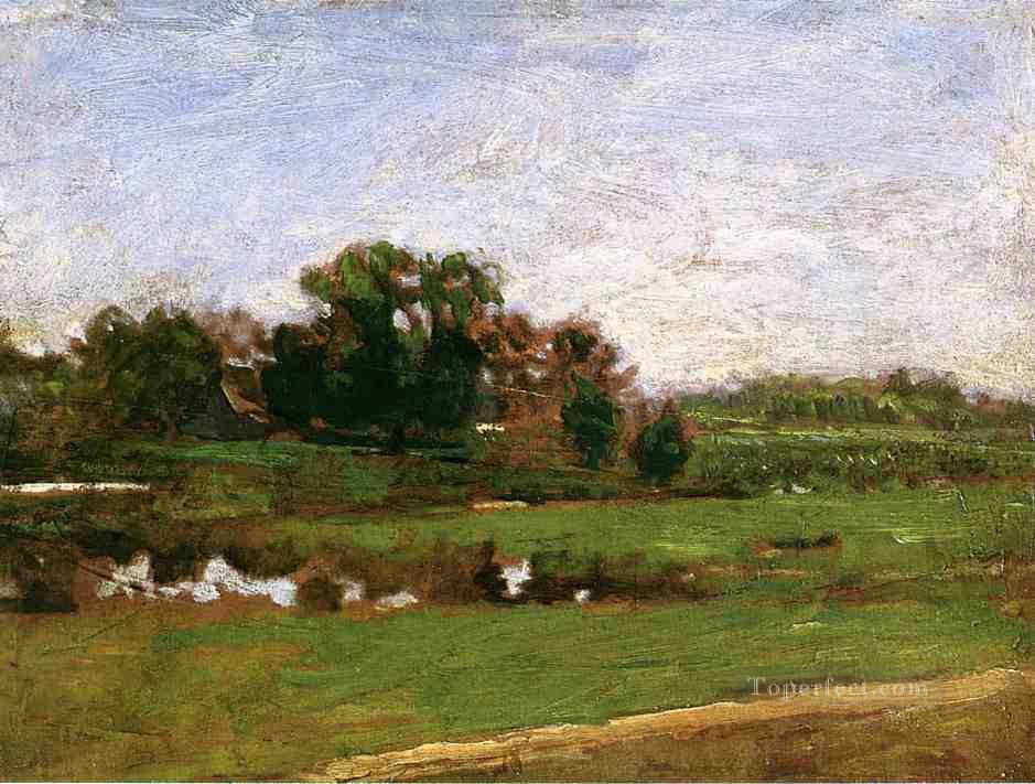 Study forThe Meadows Gloucester New Jersey Realism landscape Thomas Eakins Oil Paintings